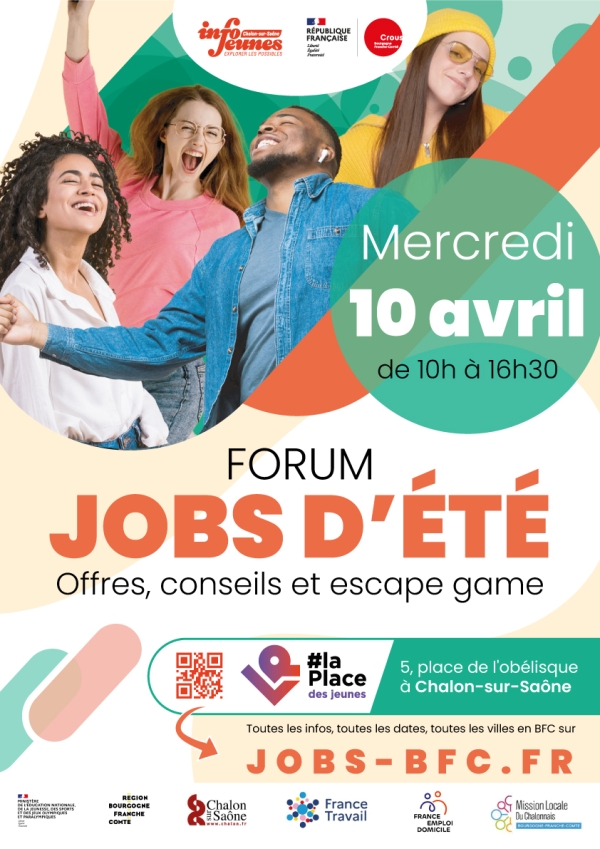 A Chalon sur Saône, le forum des jobs d'été vous attend le 10 avril 