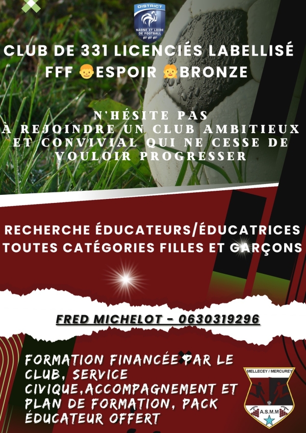 L'ASMM recherche des éducateurs/éducatrices pour la saison prochaine