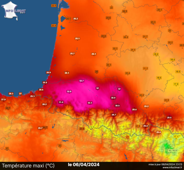 Des températures records atteintes ce samedi en France 