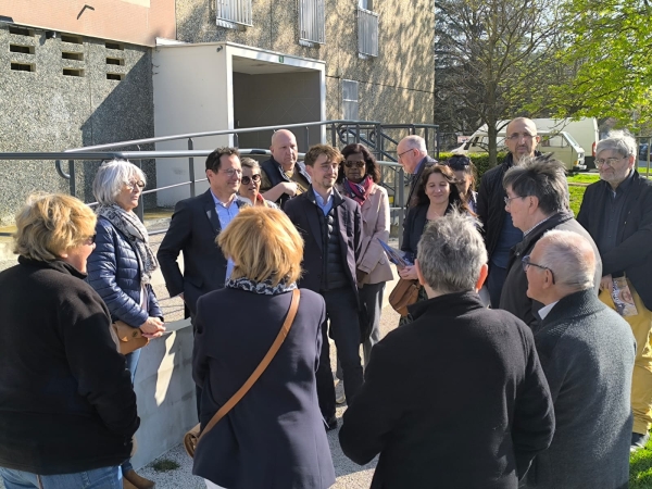 MUNICIPALES -2E TOUR - Jérôme Durain, Président de région Bourgogne-Franche Comté en soutien à Emile Blondet à Mâcon et David Marti au Creusot 