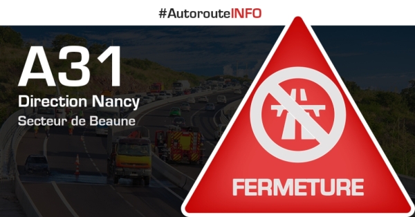 Accident majeur sur l’A31 près de Beaune : circulation coupée dans les deux sens