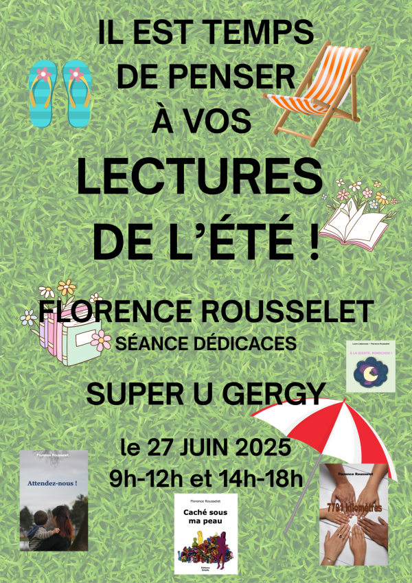 Séance dédicaces ce vendredi au Super U de Gergy