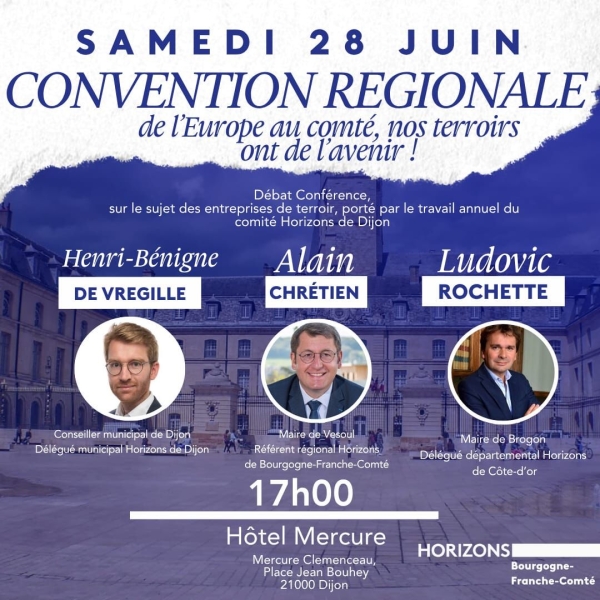 La convention régionale d'Horizons se tient ce samedi à Dijon