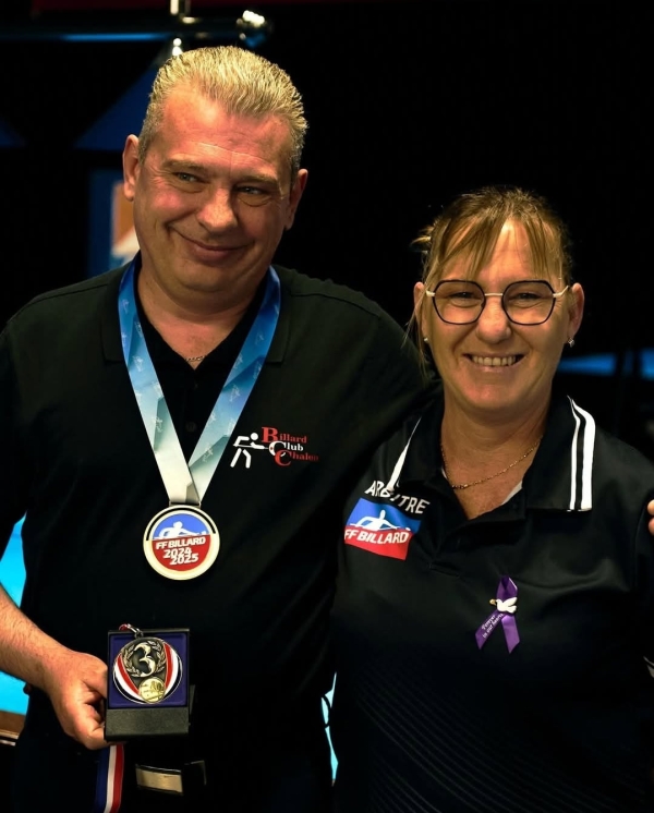 Billard Club Chalonnais : Ludovic ROCH obtient la médaille d’argent en Finale de France de Billard Américain Nationale 1