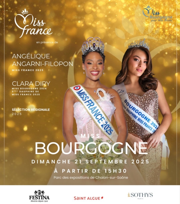 MISS BOURGOGNE 2025 - L'élection se jouera à Chalon sur Saône à guichets fermés ce dimanche 