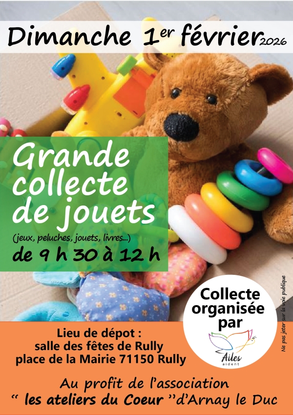 L’association Ailes Aident organise une nouvelle collecte de jouets au profit d’enfants malades !