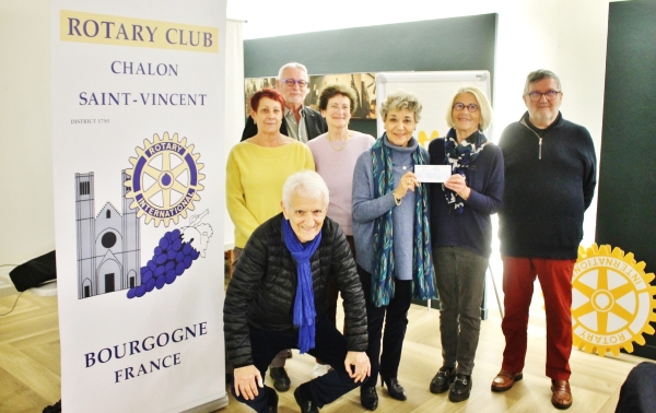 Le Rotary Chalon Saint-Vincent fait un don de 500 € à PEL’MEL