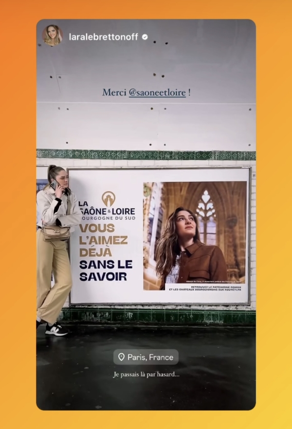 Quand Miss Bourgogne affiche la Saône et Loire dans les métros parisiens