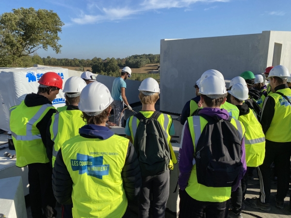 LYCEE JEANNETTE GUYOT - Les Bac Pro à la découverte des travaux de l'EHPAD de Frontenaud 