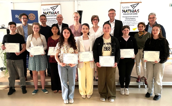Le Rotary Chalon Bourgogne Niépce décerne ses prix Jean-François Forestier et ses prix Dominique Passerat