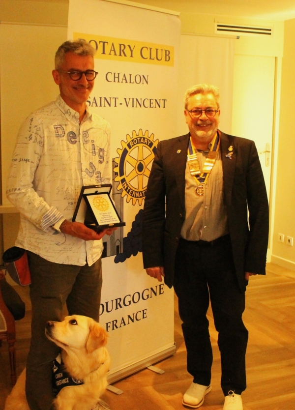 Martial Syvery lauréat du prix Servir 2025 du Rotary Chalon Saint-Vincent 