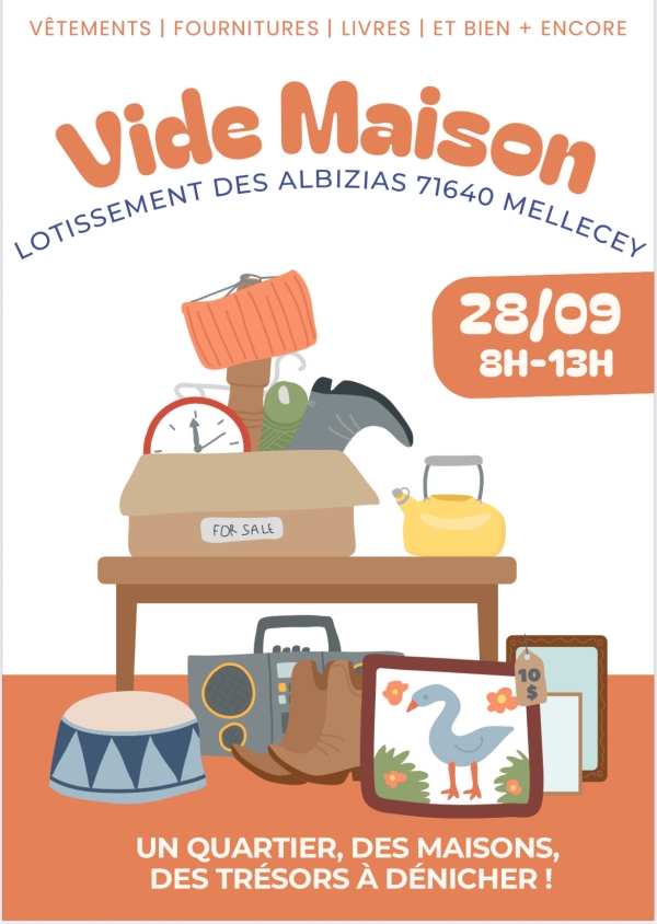 Vide-maisons le 28 septembre à Mellecey 