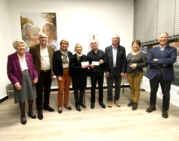 Epilogue du Millésime Auto 2025, le comité de Saône-et-Loire de La Ligue contre le cancer reçoit un chèque de 7 640 €