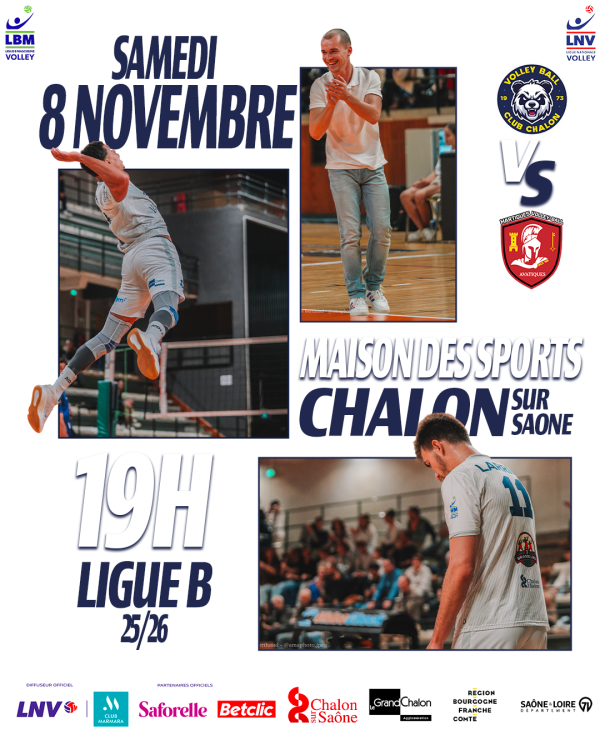 VOLLEY-BALL - Championnat de France Ligue B - Chalon reçoit Martigues ce samedi à la Maison des Sports 