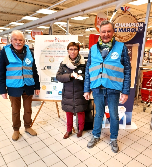 Le Rotary Chalon Saint-Vincent participe à l’action nationale « Jetons Cancer »