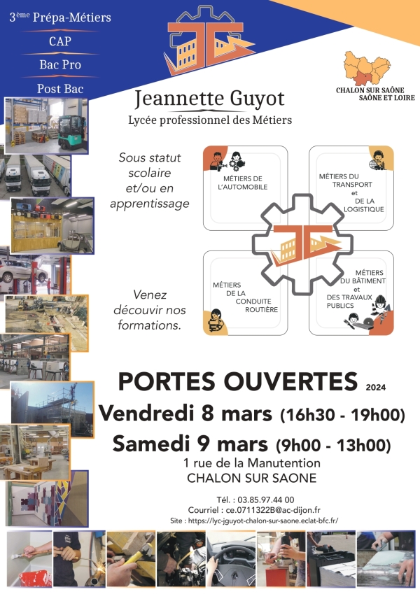 Le lycée Jeannette Guyot ouvre ses portes vendredi et samedi 