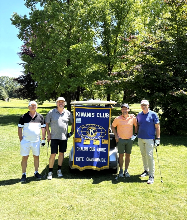 Les golfeurs chalonnais se mobilisent contre la mucoviscidose aux côtés du Kiwanis Chalon Côte Chalonnaise 