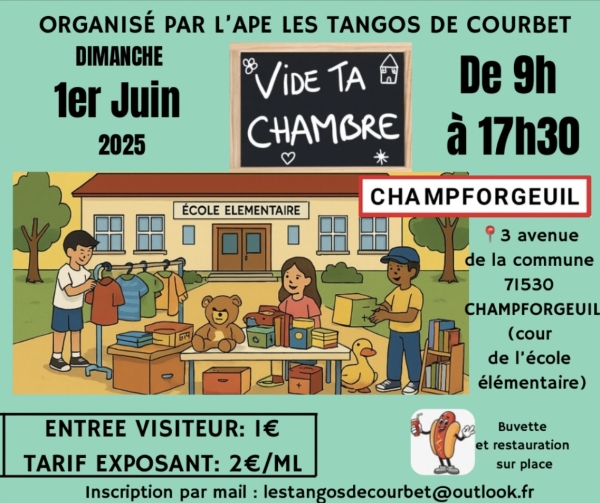 Opération Vide ta chambre à Champforgeuil le 1er juin