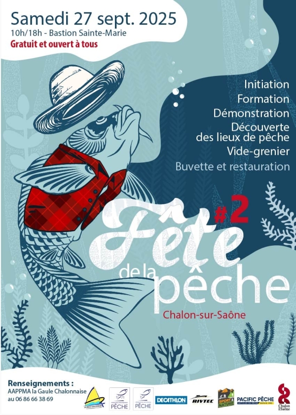 La fête de la pêche, c'est ce samedi,  au Bastion Sainte-Marie à Chalon 
