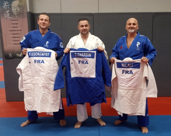 Judo Club Chalonnais -  Championnat du Monde Vétérans  pour C.CHARDIN, F.COCKENPOT et M.MICALI !