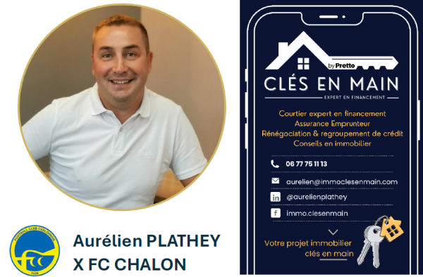 Aurélien Plathey, nouveau partenaire du FC Chalon : “Le collectif, c’est la clé”