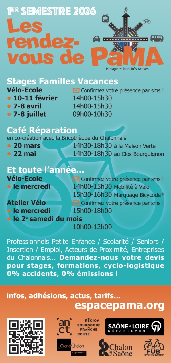 Les rendez-vous Pama à noter sur vos agendas 