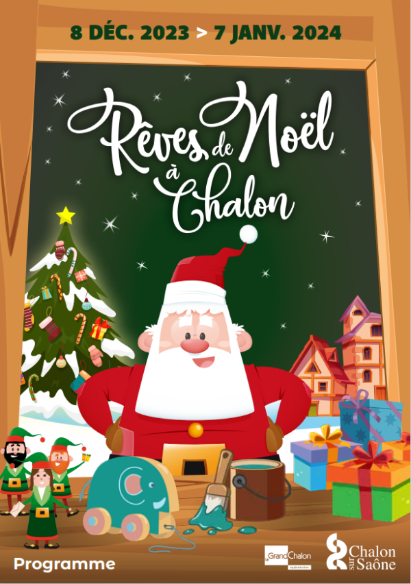 Programme des animations de Noël à Chalon les  2,3 et 4 janvier 