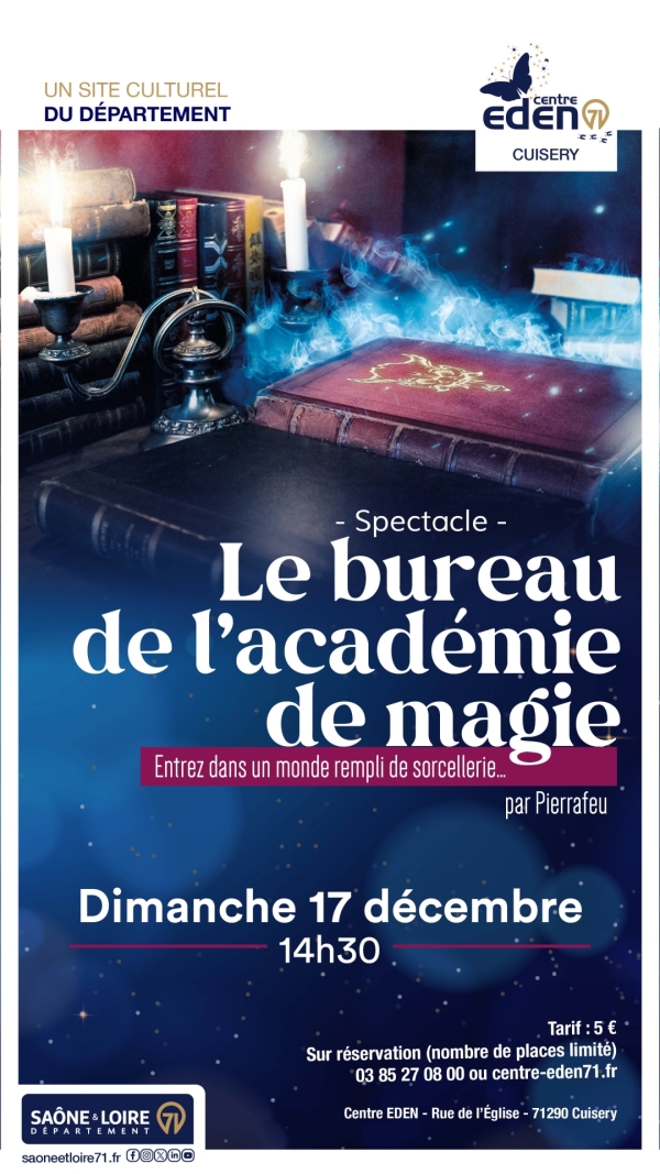 Spectacle au Centre Eden le 17 décembre 