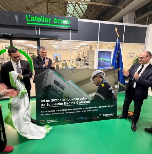Sébastien Martin, Ministre en charge de l'industrie était chez Schneider Electric ce lundi 