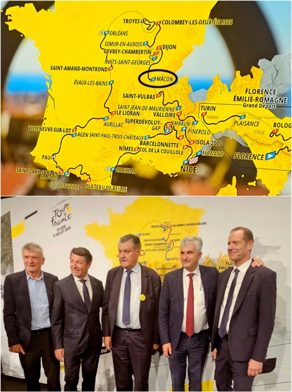 Le Tour de France passera au coeur de la Saône et Loire... et tout particulièrement sur la Côte Chalonnaise 