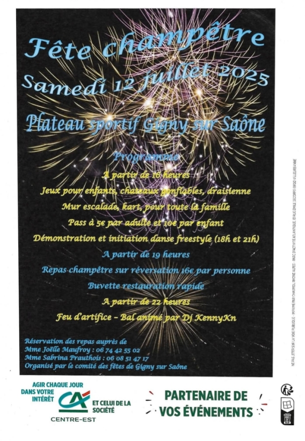 GIGNY SUR SAÔNE - La commune est la fête ce samedi samedi 12 juillet