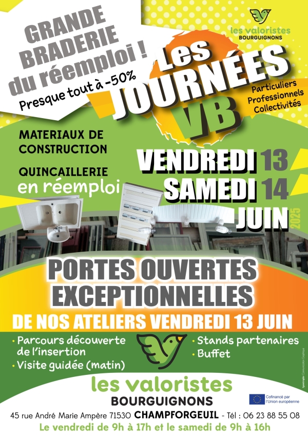 Nouvelle ventes flash chez les Valoristes Bourguignons à Champforgeuil