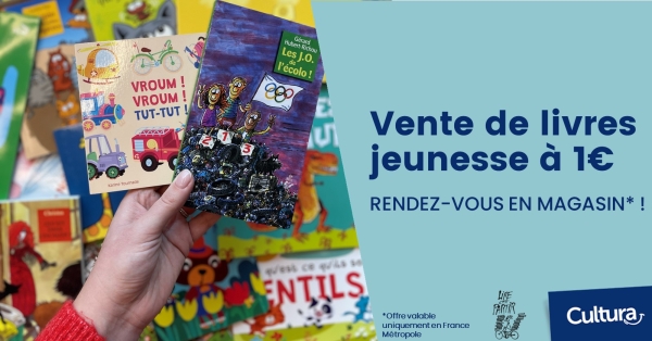 BOURGOGNE - Vente des livres jeunesses à 1 euro ce samedi dans les magasins Cultura 