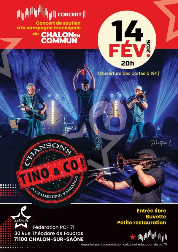 MUNICIPALES 2026 - CHALON - Un concert de soutien ce samedi soir pour Chalon en Commun