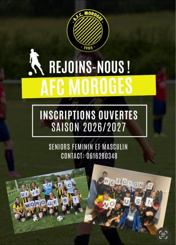 L'AFC Moroges recrute pour la saison prochaine 