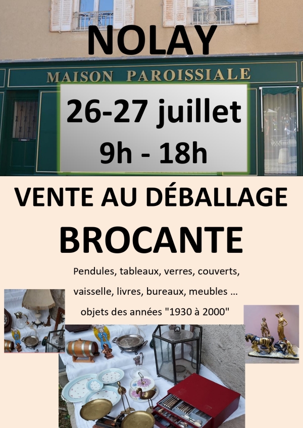 Brocante ce week-end à Nolay 