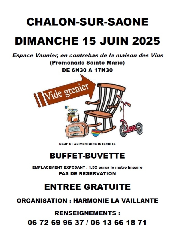 L'Harmonie La Vaillante annonce son vide-greniers le 15 juin