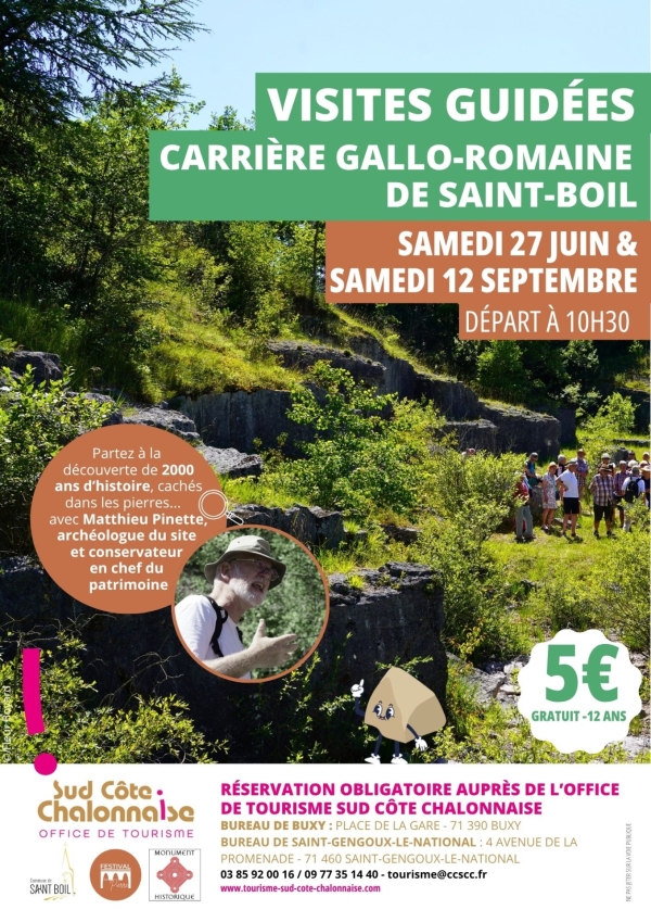 Et si vous partiez visiter la carrière gallo-romaine de Saint-Boil ... 