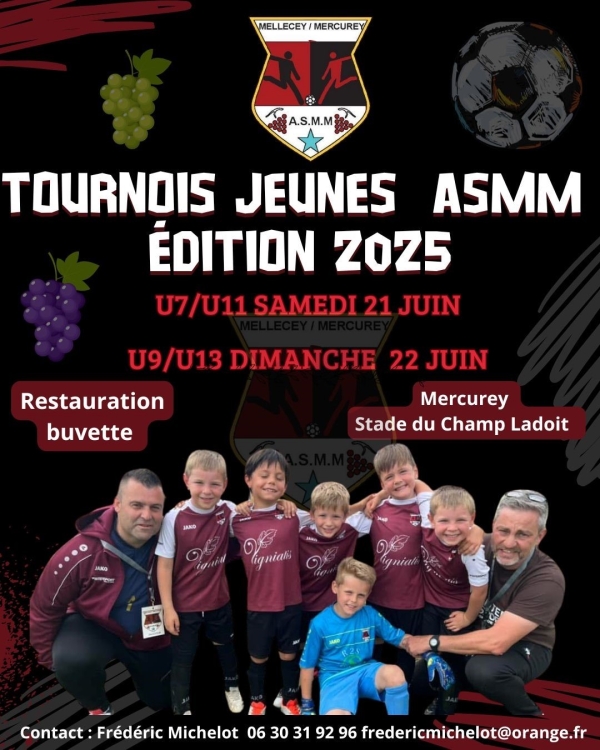 Le tournoi jeunes de l'ASMM est annoncé