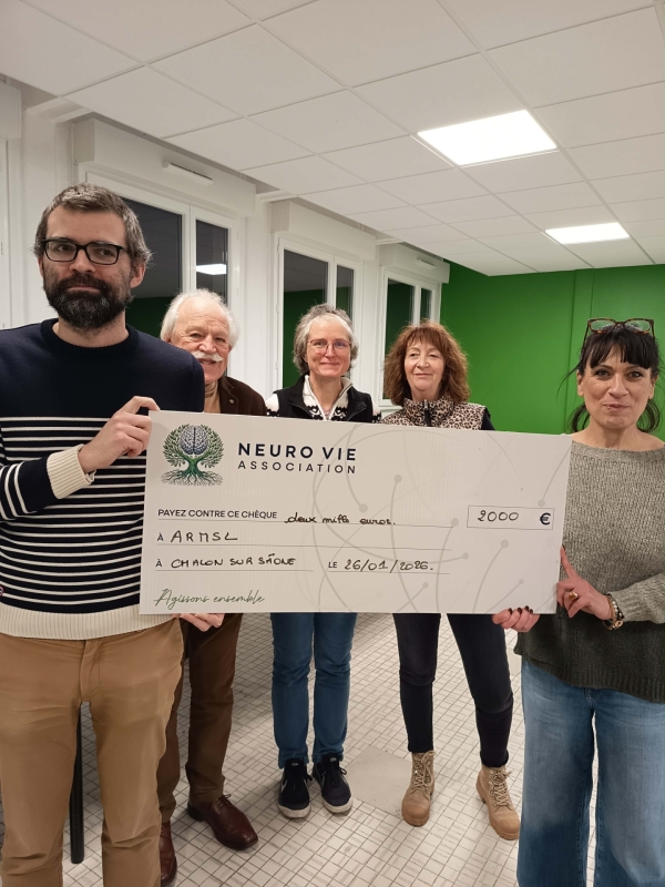 L'association Neuro Vie en soutien à l'Association pour la Recherche Médicale en Saône et Loire 