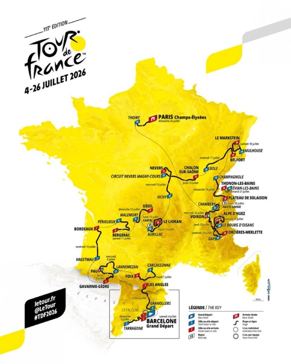 CYCLISME (Tour de France) : Le Tour de France fera étape à Nevers puis partira de Magny Cours avant de se rendre à Chalon-Sur-Saône