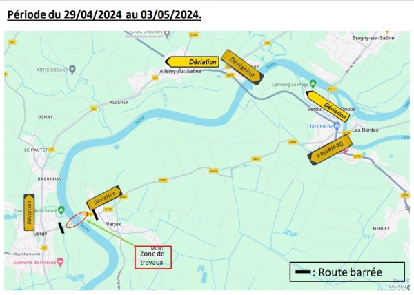 Pont de Verjux - Des travaux annoncés semaine prochaine 