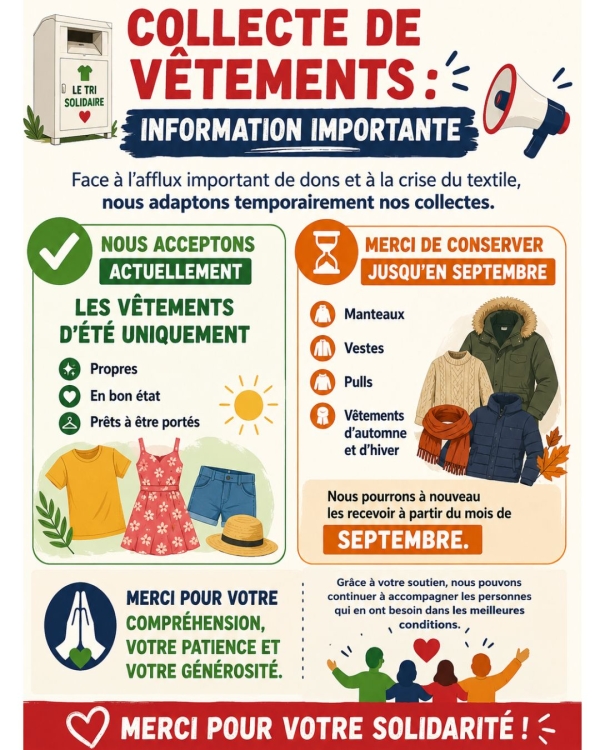 Dons de vêtements - Face à l'afflux, Emmaüs Chalon adapte ses collectes