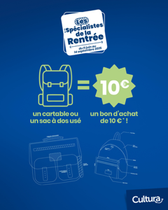 Bourgogne-Franche-Comté -  Cultura, Plaxtil et Essaimons relancent l’opération "Recyclage de cartables et de sacs à dos"