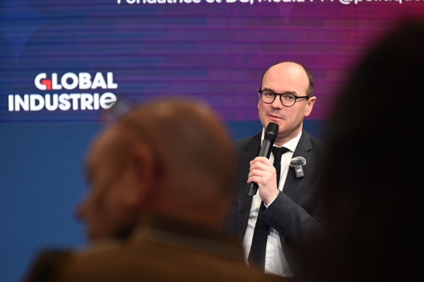 Sébastien Martin, comme un poisson dans l’eau, au salon Global Industrie