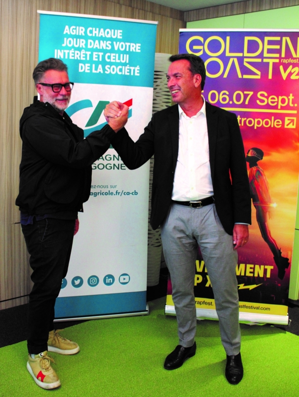 Le Crédit Agricole de Champagne-Bourgogne devient le premier mécène du Golden Coast Festival 