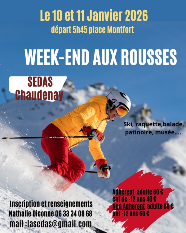 Il reste encore des places pour un week-end aux Rousses 