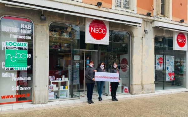 NECC Chalon est bien ouvert Place de Beaune ! 