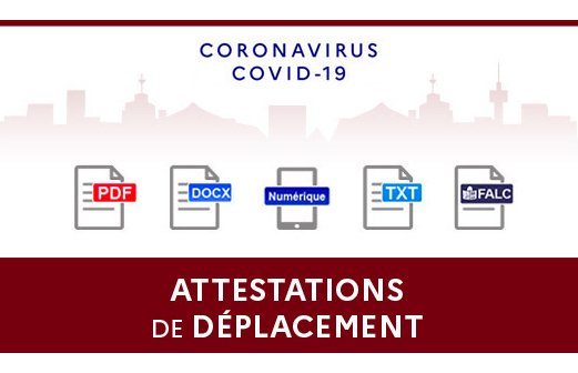 CORONAVIRUS : Les nouvelles attestations de déplacement sont disponibles