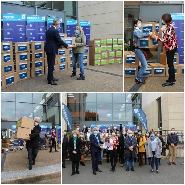 425 tablettes pour les personnes prises en charge par les structures médico-sociales du Département de Saône et Loire